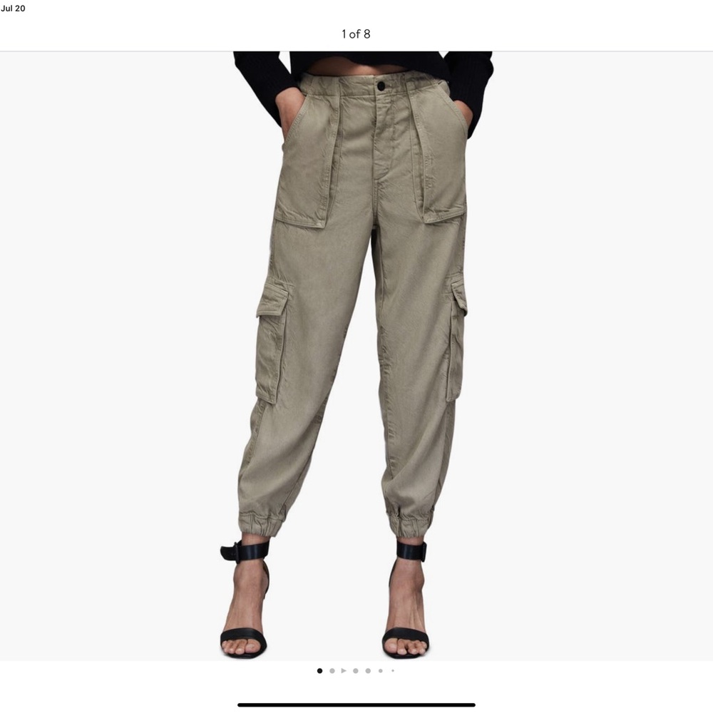 NWT-AllSaints Frieda Cargo Joggers